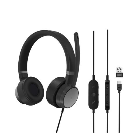 Lenovo | Go Wired ANC Headset | Built-in microphone | Black | USB Type-A, USB Type-C | Wired - 9